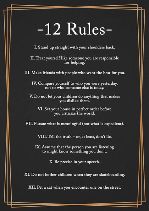 12 rules for lufe